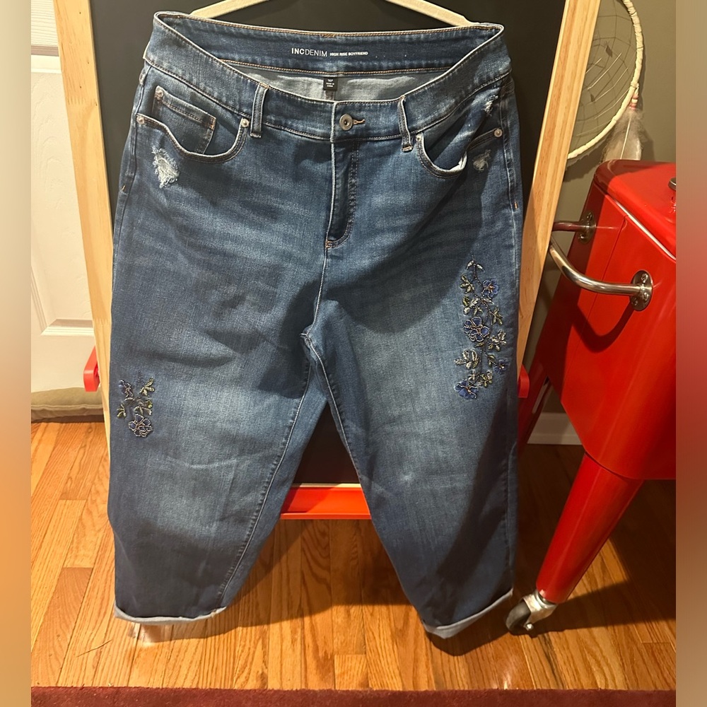 Inc jeans with beads as a design